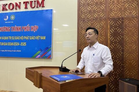 Lễ ký kết Chương trình phối hợp Giữa Hội LHTN Việt Nam tỉnh và Ban Trị sự Giáo hội Phật giáo Việt Nam tỉnh Kon Tum giai đoạn 2024 – 2025