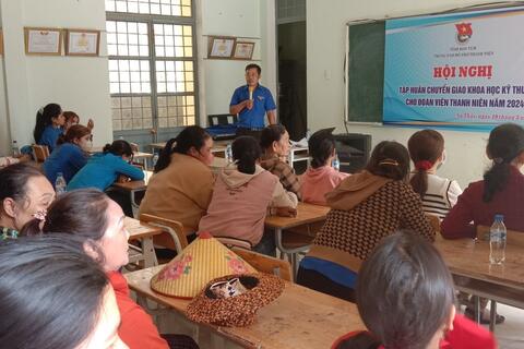 Hội nghị tập huấn Chuyển giao Khoa học công nghệ cho ĐVTN tại xã Sa Sơn, huyện Sa Thầy